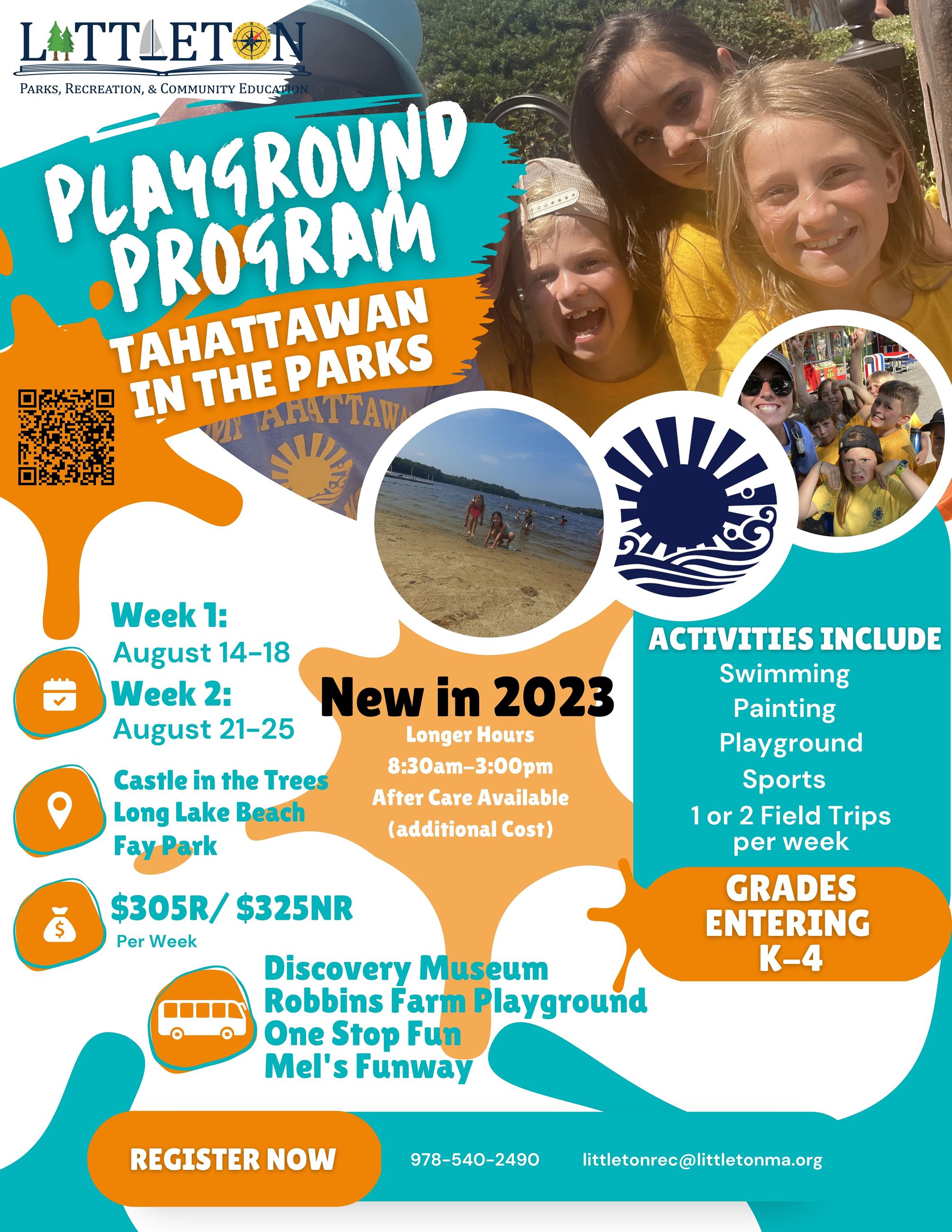 2023 Playground Program Flyer