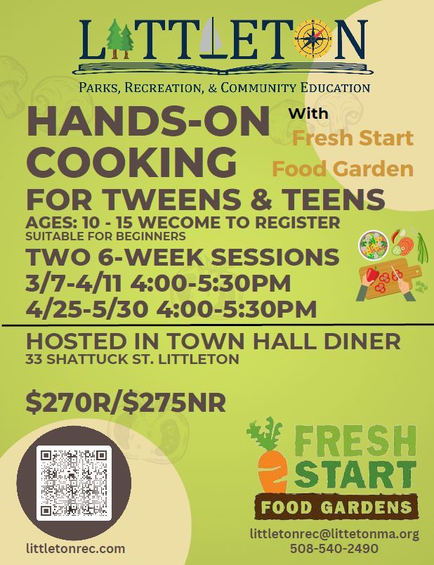 Hands On Cooking for Tweens Teens SPRING 2024