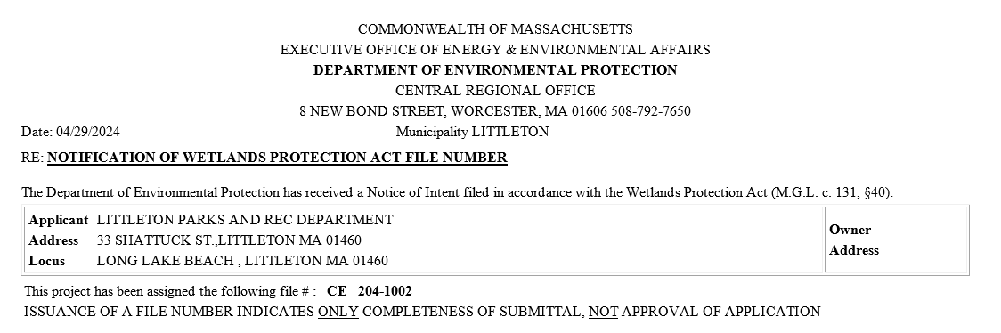 DEP Wetlands Protection CE 204-1002